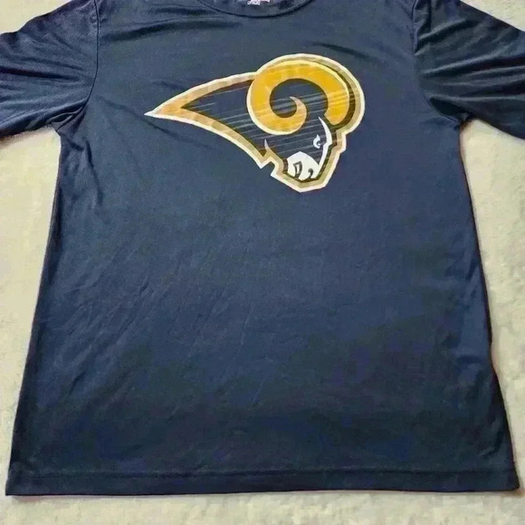NFL Men's Blue LA Rams Athletic Shirt Size Medium - Picture 3 of 8